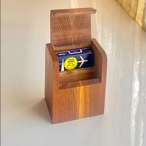 MCM Hand-Crafted Wood 2 Deck Playing Card Box